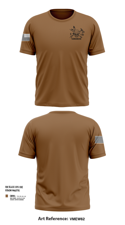 Short Sleeve Performance Shirt, C-Trp 1-180th, , Teamtime, Team time, sublimation, custom sports apparel, team uniforms, spirit wear, spiritwear, sports uniforms, custom shirts, team store, custom team store, fundraiser sports, apparel fundraiser