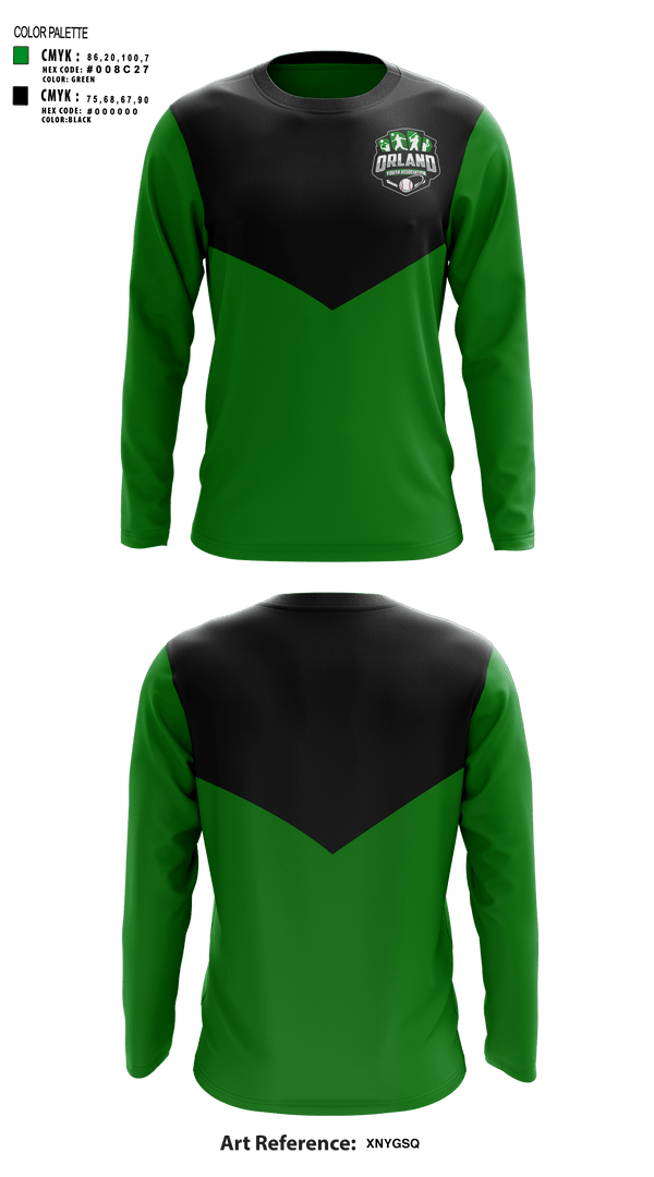 Long Sleeve Performance Shirt, Orland Youth Association - OYA Baseball, Baseball, Teamtime, Team time, sublimation, custom sports apparel, team uniforms, spirit wear, spiritwear, sports uniforms, custom shirts, team store, custom team store, fundraiser sports, apparel fundraiser
