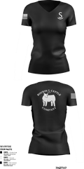 Rockin S cattle Co.Rockin S cattle Co. 9741503 Women's Short Sleeve V-neck Shirt - 1