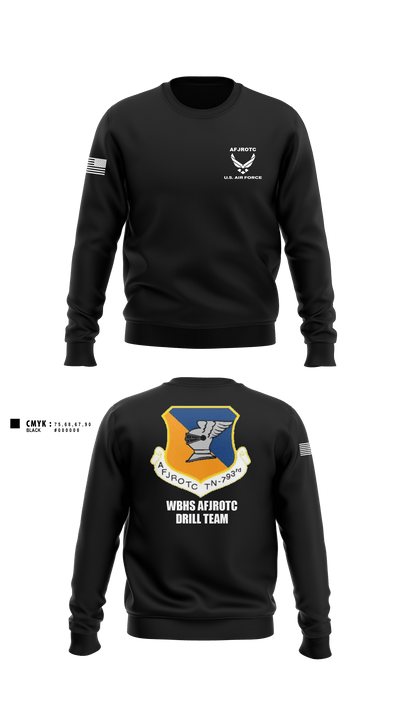 WBHS AFJROTC 46215478 Crew Neck Sweatshirt - 11