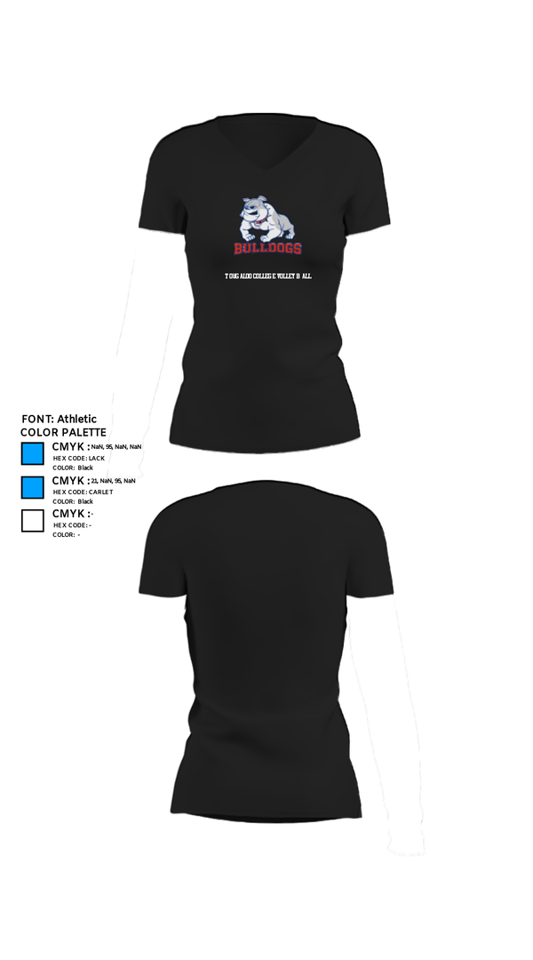 Women's Short Sleeve Vneck Shirt, Tougaloo College Volleyball, Women's Volleyball, Teamtime, Team time, sublimation, custom sports apparel, team uniforms, spirit wear, spiritwear, sports uniforms, custom shirts, team store, custom team store, fundraiser sports, apparel fundraiser