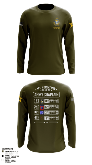 Long Sleeve Performance Shirt, CHBOLC 24-002, Army, Teamtime, Team time, sublimation, custom sports apparel, team uniforms, spirit wear, spiritwear, sports uniforms, custom shirts, team store, custom team store, fundraiser sports, apparel fundraiser