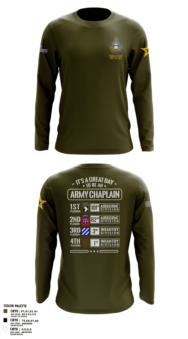 Long Sleeve Performance Shirt, CHBOLC 24-002, Army, Teamtime, Team time, sublimation, custom sports apparel, team uniforms, spirit wear, spiritwear, sports uniforms, custom shirts, team store, custom team store, fundraiser sports, apparel fundraiser