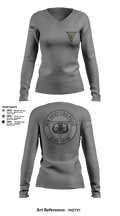 NJSP BOMB UNIT 44514852 Women's Long Sleeve V-neck Shirt - 191