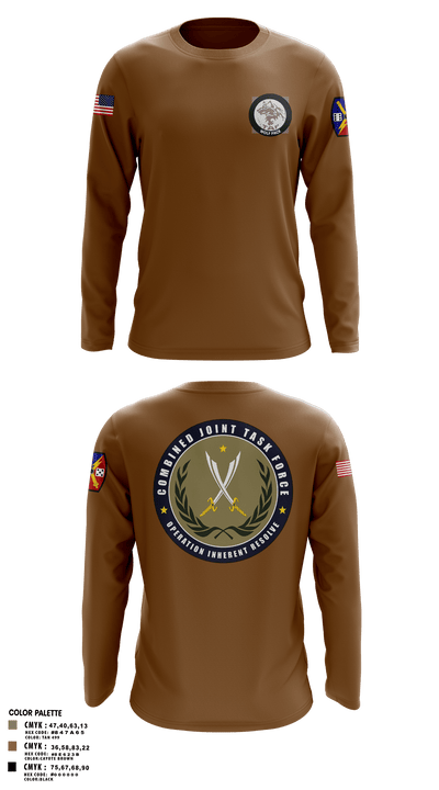 65th FAB 31193248 Long Sleeve Performance Polo - 2