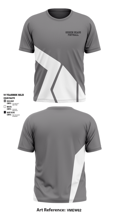 Goshen Bears 15835419 Short Sleeve Performance Shirt - 2