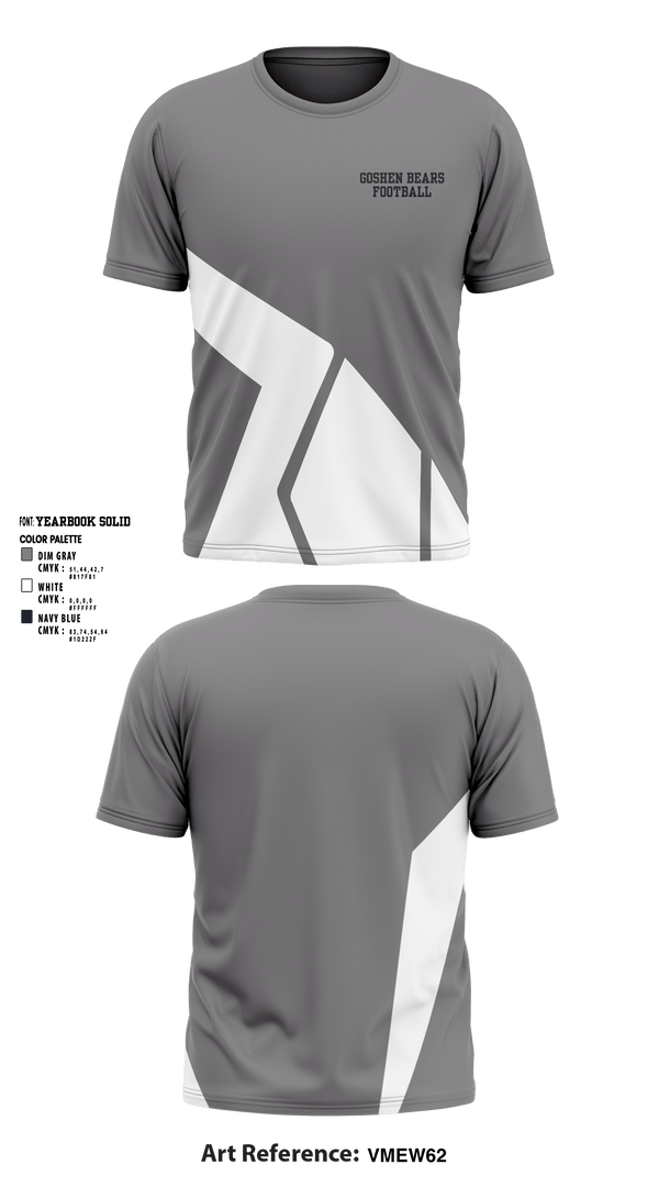 Short Sleeve Performance Shirt, Goshen Bears, Football, Teamtime, Team time, sublimation, custom sports apparel, team uniforms, spirit wear, spiritwear, sports uniforms, custom shirts, team store, custom team store, fundraiser sports, apparel fundraiser