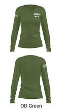 Alpha 427 12804366 Women's Long Sleeve V-neck Shirt - 57
