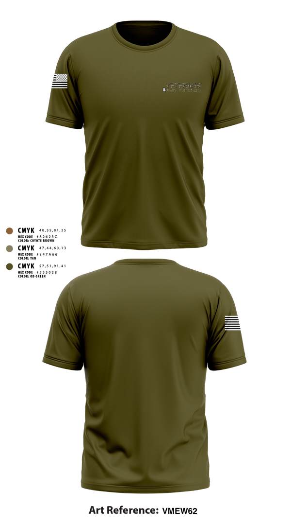 Short Sleeve Performance Shirt, Veterans and Friends, Inc., , Teamtime, Team time, sublimation, custom sports apparel, team uniforms, spirit wear, spiritwear, sports uniforms, custom shirts, team store, custom team store, fundraiser sports, apparel fundraiser