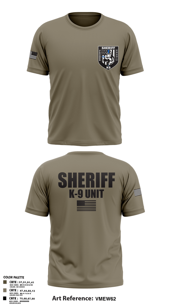 Short Sleeve Performance Shirt, Alexander County Sheriff Office K-9, Police, Teamtime, Team time, sublimation, custom sports apparel, team uniforms, spirit wear, spiritwear, sports uniforms, custom shirts, team store, custom team store, fundraiser sports, apparel fundraiser