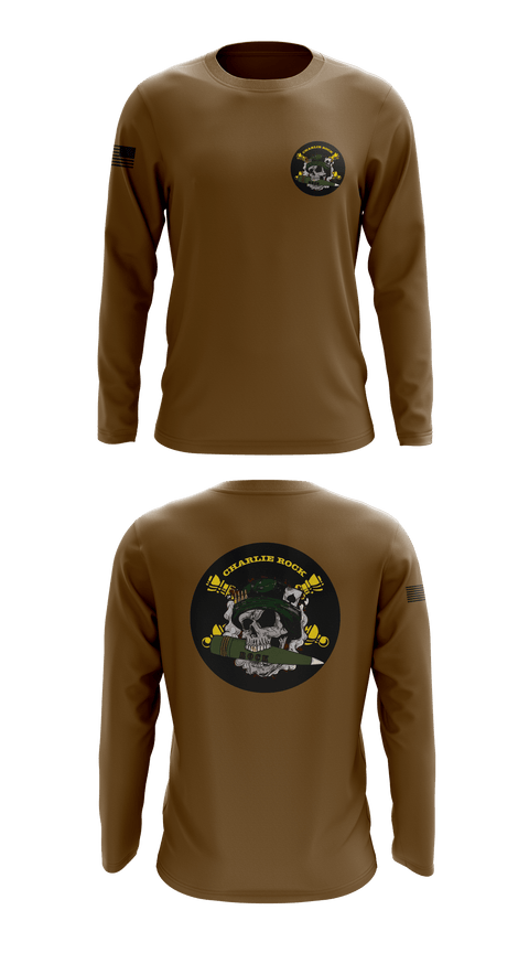 Long Sleeve Performance Shirt, Charlie rock, Army, Teamtime, Team time, sublimation, custom sports apparel, team uniforms, spirit wear, spiritwear, sports uniforms, custom shirts, team store, custom team store, fundraiser sports, apparel fundraiser
