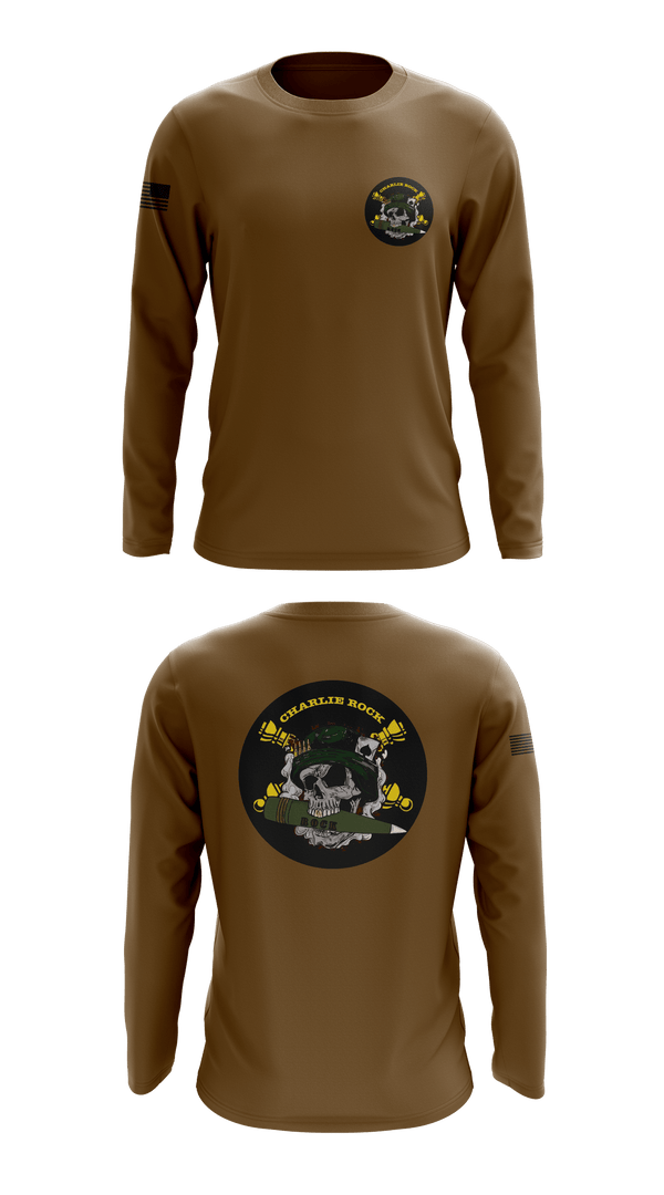 Long Sleeve Performance Shirt, Charlie rock, Army, Teamtime, Team time, sublimation, custom sports apparel, team uniforms, spirit wear, spiritwear, sports uniforms, custom shirts, team store, custom team store, fundraiser sports, apparel fundraiser