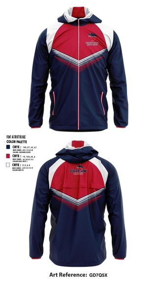 Windbreaker, Saugerties Outlaws, Football, Teamtime, Team time, sublimation, custom sports apparel, team uniforms, spirit wear, spiritwear, sports uniforms, custom shirts, team store, custom team store, fundraiser sports, apparel fundraiser