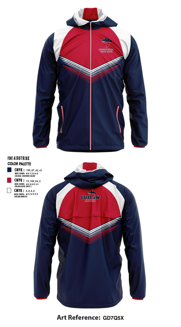 Windbreaker, Saugerties Outlaws, Football, Teamtime, Team time, sublimation, custom sports apparel, team uniforms, spirit wear, spiritwear, sports uniforms, custom shirts, team store, custom team store, fundraiser sports, apparel fundraiser