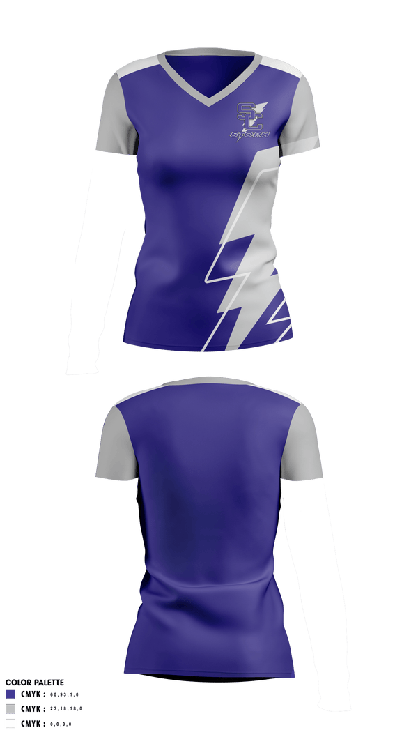 Women's Short Sleeve Vneck Shirt, Stuart W Cramer High School Volleyball, Women's Volleyball, Teamtime, Team time, sublimation, custom sports apparel, team uniforms, spirit wear, spiritwear, sports uniforms, custom shirts, team store, custom team store, fundraiser sports, apparel fundraiser