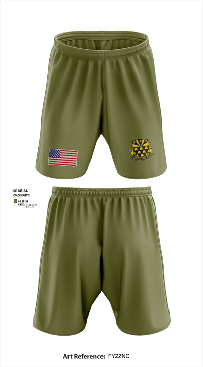 307th Airborne Engineers Battalion 33319086 Athletic Shorts With Pockets - 2