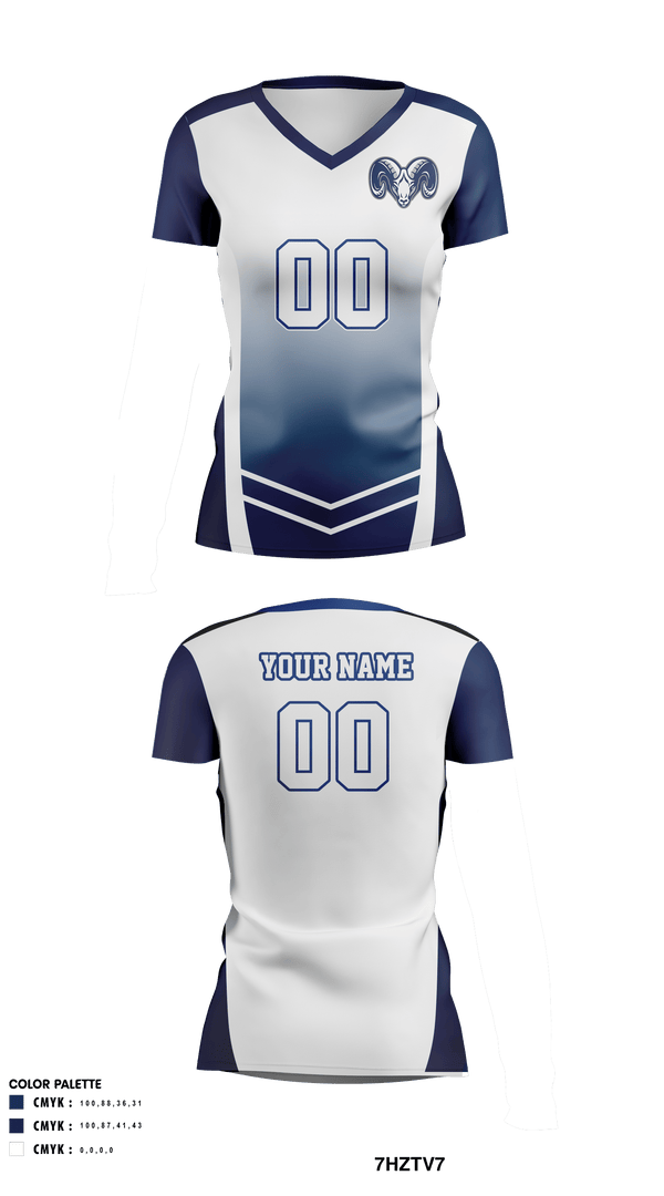 Women's Short Sleeve Vneck Shirt, Rochester Area High School Volleyball, Women's Volleyball, Teamtime, Team time, sublimation, custom sports apparel, team uniforms, spirit wear, spiritwear, sports uniforms, custom shirts, team store, custom team store, fundraiser sports, apparel fundraiser
