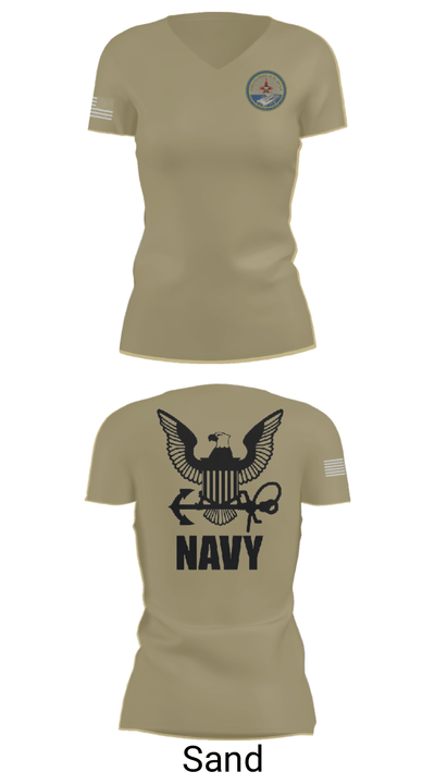 Cvn 77 IM-5 93310864 Women's Short Sleeve V-neck Shirt - 84
