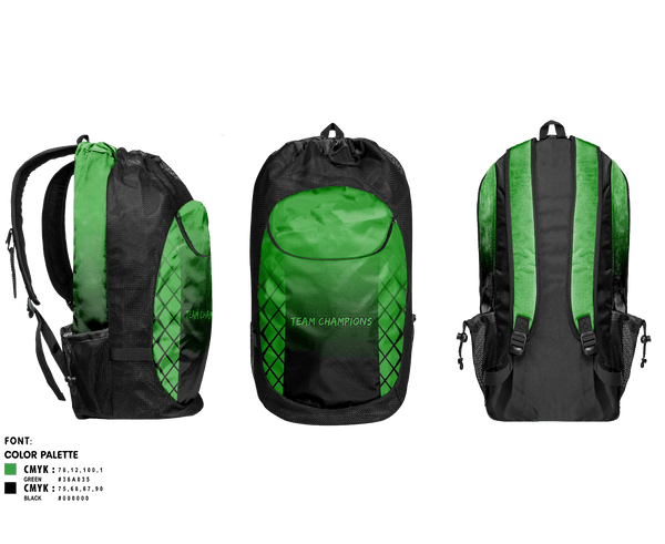 Gear Bag, Team Champions, Men's Soccer, Teamtime, Team time, sublimation, custom sports apparel, team uniforms, spirit wear, spiritwear, sports uniforms, custom shirts, team store, custom team store, fundraiser sports, apparel fundraiser