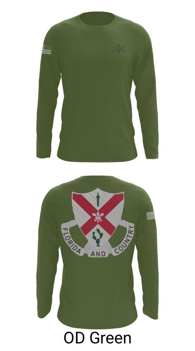 C Co 1-124 Rifle Company 57736053 Long Sleeve Performance Shirt - 44
