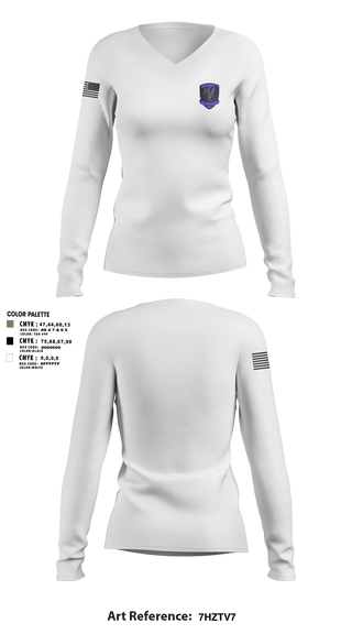 Women's Long Sleeve Vneck Shirt, DISTRICT 1 SECTOR 3, , Teamtime, Team time, sublimation, custom sports apparel, team uniforms, spirit wear, spiritwear, sports uniforms, custom shirts, team store, custom team store, fundraiser sports, apparel fundraiser