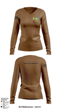 218th Maneuver brigade 66845411 Women's Long Sleeve V-neck Shirt - 1