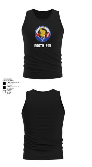 Tank Top, 506th PIR, Army, Teamtime, Team time, sublimation, custom sports apparel, team uniforms, spirit wear, spiritwear, sports uniforms, custom shirts, team store, custom team store, fundraiser sports, apparel fundraiser