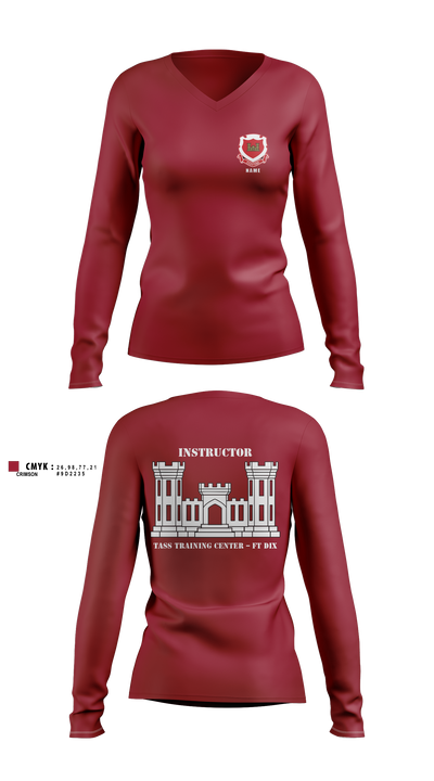 327th MCT Women's Long Sleeve V-neck Shirt - 18
