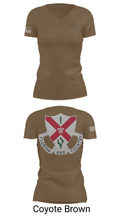 C Co 1-124 Rifle Company 57736053 Women's Short Sleeve V-neck Shirt - 8