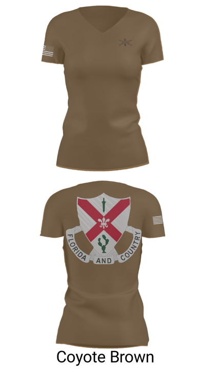 C Co 1-124 Rifle Company 57736053 Women's Short Sleeve V-neck Shirt - 8