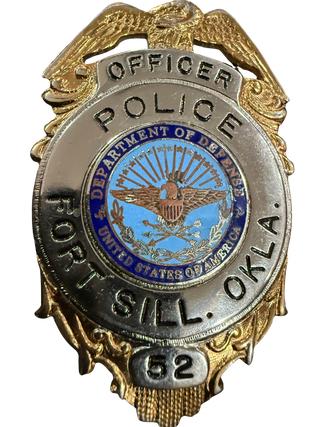 FORT SILL POLICE 77553837 Stainless Steel Water Bottle with a Straw Lid