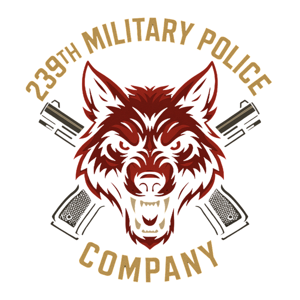 239th Military Police Company Stainless Steel Water Bottle with a Straw Lid