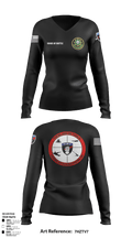FAS 2CR 61253199 Women's Long Sleeve V-neck Shirt - 31