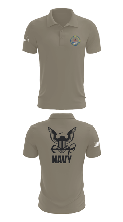 Cvn 77 IM-5 93310864 Short Sleeve Performance Polo - 64