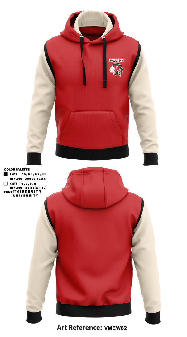 Hoodie, Paraclete Football, Football, Teamtime, Team time, sublimation, custom sports apparel, team uniforms, spirit wear, spiritwear, sports uniforms, custom shirts, team store, custom team store, fundraiser sports, apparel fundraiser