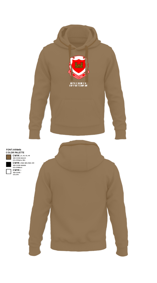 Hoodie, 185th Engineer Support Company, , Teamtime, Team time, sublimation, custom sports apparel, team uniforms, spirit wear, spiritwear, sports uniforms, custom shirts, team store, custom team store, fundraiser sports, apparel fundraiser