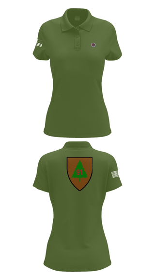 Women's Short Sleeve Performance Polo, 4-361st OC/T, Army, Teamtime, Team time, sublimation, custom sports apparel, team uniforms, spirit wear, spiritwear, sports uniforms, custom shirts, team store, custom team store, fundraiser sports, apparel fundraiser