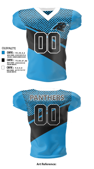 Football Jersey, Panthers, Football, Teamtime, Team time, sublimation, custom sports apparel, team uniforms, spirit wear, spiritwear, sports uniforms, custom shirts, team store, custom team store, fundraiser sports, apparel fundraiser