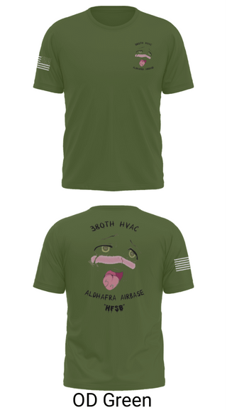 Short Sleeve Performance Shirt, 380th HVAC, , Teamtime, Team time, sublimation, custom sports apparel, team uniforms, spirit wear, spiritwear, sports uniforms, custom shirts, team store, custom team store, fundraiser sports, apparel fundraiser