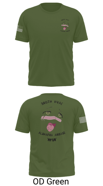 380th HVAC 14161864 Short Sleeve Performance Shirt - 56