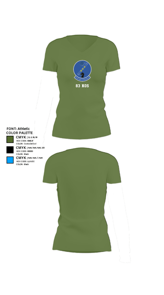 Women's Short Sleeve Vneck Shirt, 83 NOS, Air Force, Teamtime, Team time, sublimation, custom sports apparel, team uniforms, spirit wear, spiritwear, sports uniforms, custom shirts, team store, custom team store, fundraiser sports, apparel fundraiser