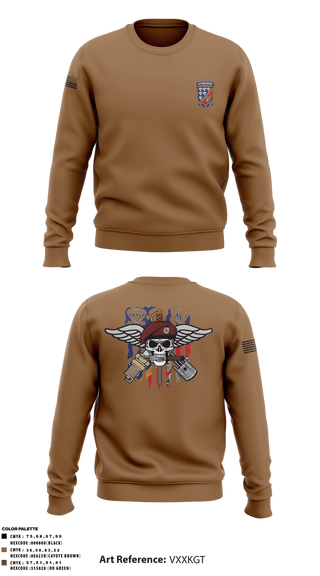 Crew Neck Sweatshirt, 647 Quartermaster Company, Army, Teamtime, Team time, sublimation, custom sports apparel, team uniforms, spirit wear, spiritwear, sports uniforms, custom shirts, team store, custom team store, fundraiser sports, apparel fundraiser