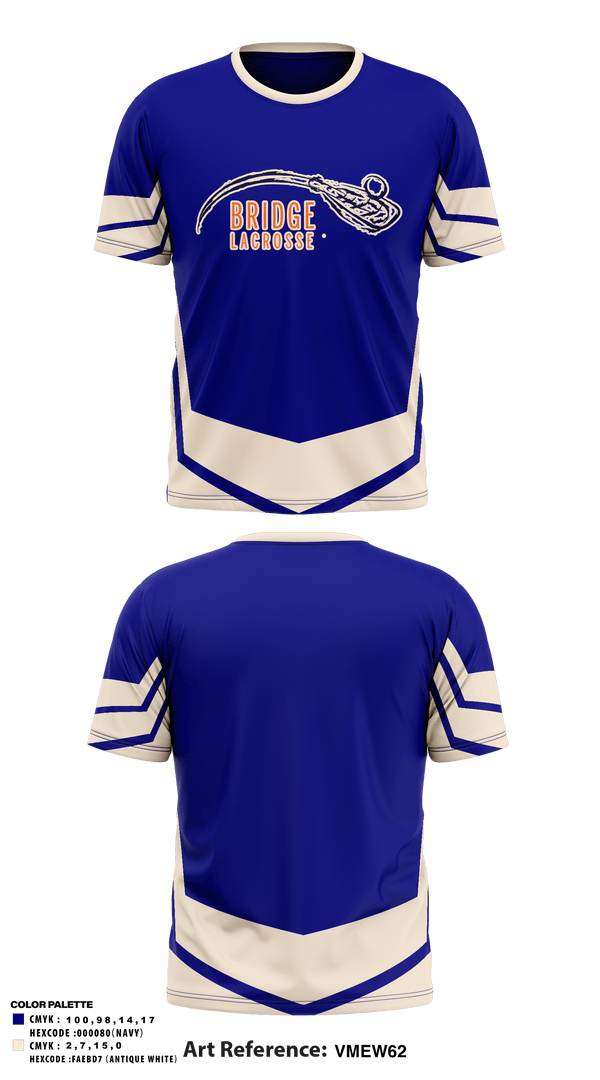 Short Sleeve Performance Shirt, Bridge, Men's Lacrosse, Teamtime, Team time, sublimation, custom sports apparel, team uniforms, spirit wear, spiritwear, sports uniforms, custom shirts, team store, custom team store, fundraiser sports, apparel fundraiser