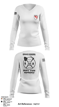 615TH ECC 10349105 Women's Long Sleeve V-neck Shirt - 4