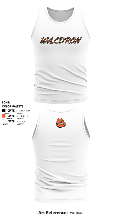 Waldron High School Track 42070501 Tank Top - 16