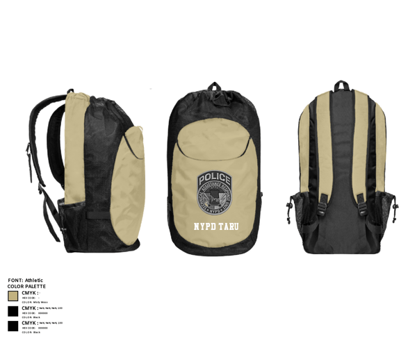 Gear Bag, NYPD TARU, Police, Teamtime, Team time, sublimation, custom sports apparel, team uniforms, spirit wear, spiritwear, sports uniforms, custom shirts, team store, custom team store, fundraiser sports, apparel fundraiser