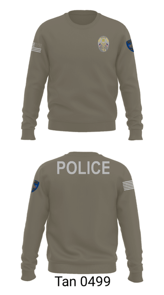 Crew Neck Sweatshirt, Miami Police Department, Police, Teamtime, Team time, sublimation, custom sports apparel, team uniforms, spirit wear, spiritwear, sports uniforms, custom shirts, team store, custom team store, fundraiser sports, apparel fundraiser