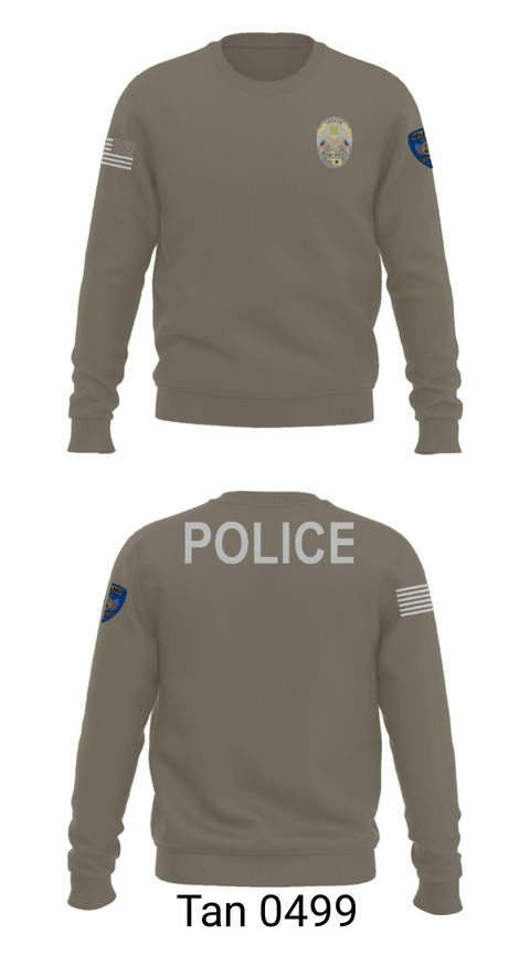Crew Neck Sweatshirt, Miami Police Department, Police, Teamtime, Team time, sublimation, custom sports apparel, team uniforms, spirit wear, spiritwear, sports uniforms, custom shirts, team store, custom team store, fundraiser sports, apparel fundraiser
