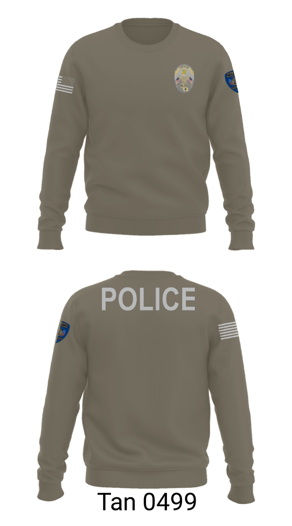 Crew Neck Sweatshirt, Miami Police Department, Police, Teamtime, Team time, sublimation, custom sports apparel, team uniforms, spirit wear, spiritwear, sports uniforms, custom shirts, team store, custom team store, fundraiser sports, apparel fundraiser
