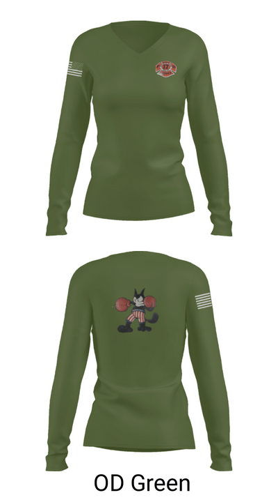 Station 17 90586189 Women's Long Sleeve V-neck Shirt - 57